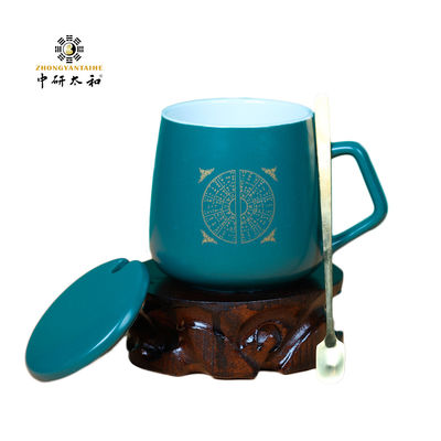 스푼과 7x9cm 재사용할 수 있는 세라믹 커피컵 중국 한의학 스타일을 마테