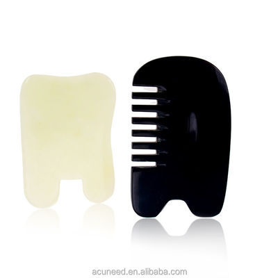 품질  Class II Buffalo Horn Jade Guasha Tools Set with oil Massage 공장