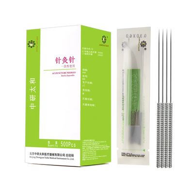한 번 사용 스테인레스 스틸 침술 바늘 중국 의학 13-75mm