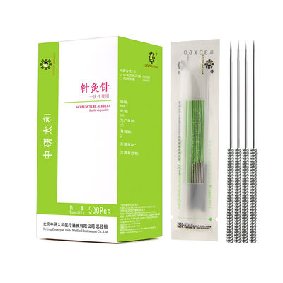 016mm X 15mm 침술 인트라드럼 바늘 살균 에틸렌 산화물 치료용으로 설계된 안전한 의료기기
