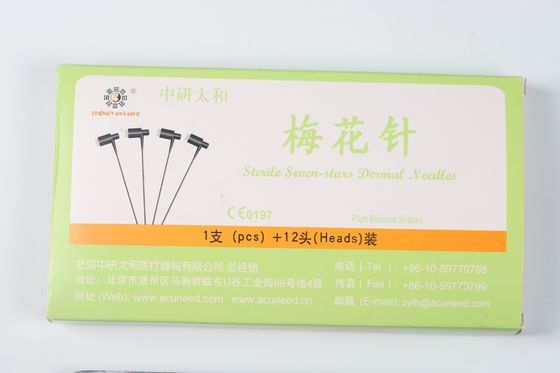PVC 손잡이 매화 바늘 광택 기술 0.20mm X 25mm 효과적이고 안전한 피부 치료를 위해 설계된 바늘