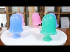 음식 급료 실리콘 받아 넣는 컵은 건강 관리를 위한 얼굴 눈 안마를 놓았습니다